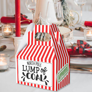 Lump of Coal funny Christmas secret Santa party Favour Box