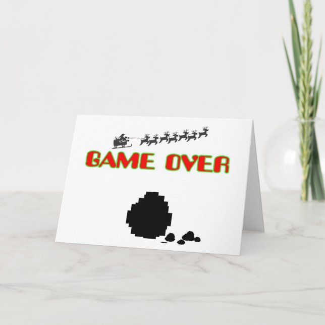 Lump Of Coal-Game Over Holiday Card (Front)