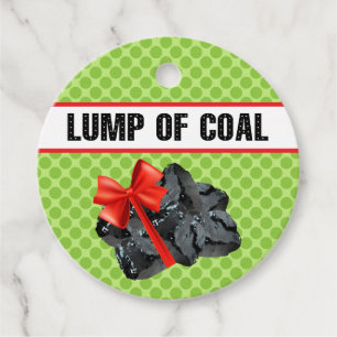 Lump of Coal Gift Tags