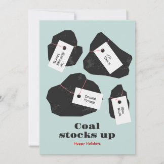 Lump of Coal Holiday Card