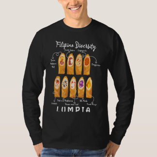 Lumpia Diversity Snack Variety Filipino Wrappers T-Shirt