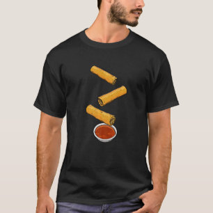 Lumpia Rolls Women Filipino Spring Roll Foodie 2 T-Shirt