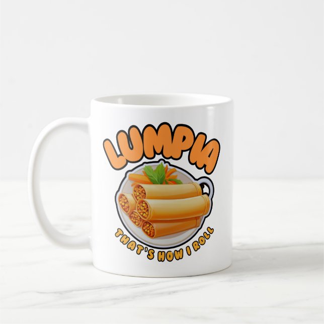 Lumpia that's how i roll coffee mug (Left)