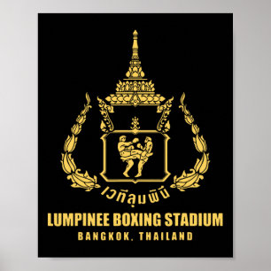 Lumpinee Boxing Stadium Bangkok Thailand Muay Thai Poster