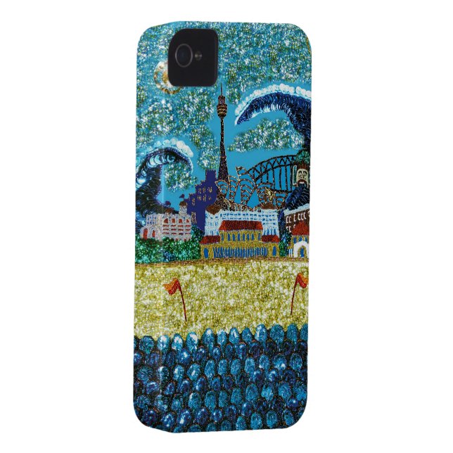 Luna Bondi Sequin Art iPhone 4 Barely There Case-Mate iPhone Case (Back/Right)