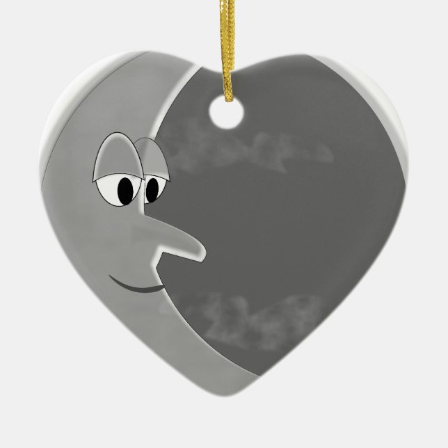 Luna Ceramic Tree Decoration (Front)