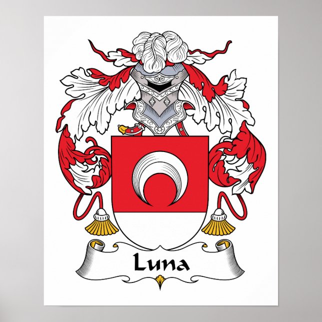 Luna Family Crest Poster (Front)