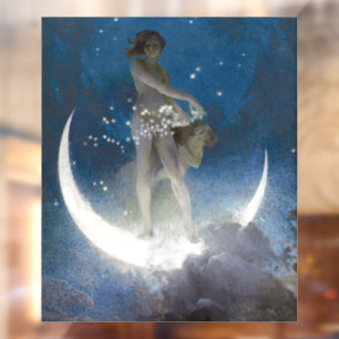 Luna Goddess at Night Scattering Stars