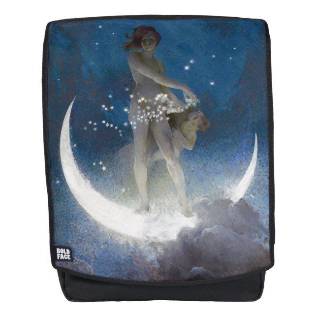 Luna Goddess at Night Scattering Stars Backpack (Front)