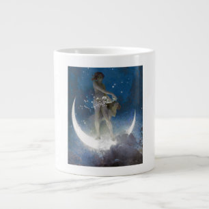 Luna Goddess at Night Scattering Stars Large Coffee Mug