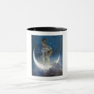 Luna Goddess at Night Scattering Stars Mug