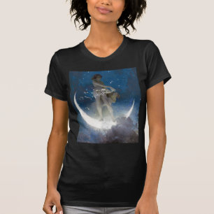 Luna Goddess at Night Scattering Stars T-Shirt