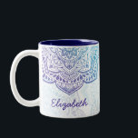 Luna Mandala 11 oz. Personalised Mug<br><div class="desc">The Luna Mandala 11 oz. Personalised Mug, inspired by the glow of a blue moon in the night sky, adds a meditative touch to your morning routine, or any time you need that sustaining cup of coffee, tea, or hot chocolate. Would also make a thoughtful gift for your favourite yoga...</div>