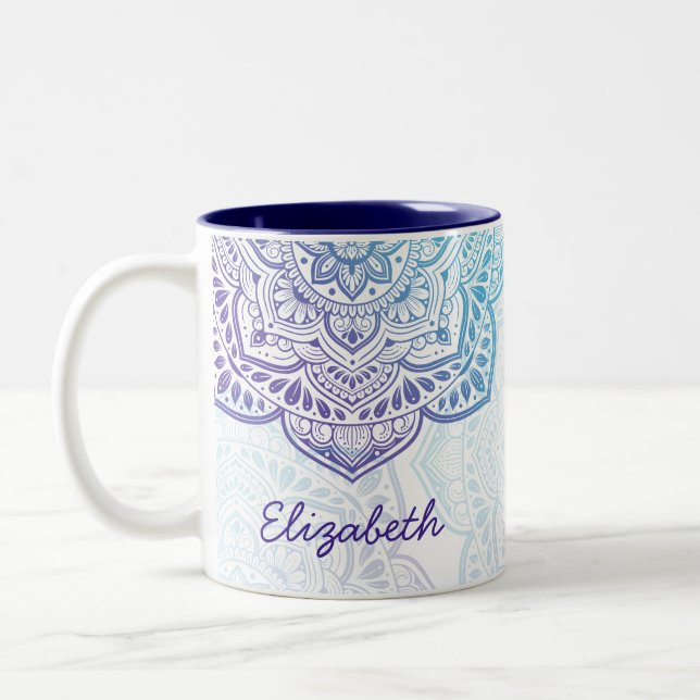 Luna Mandala 11 oz. Personalised Mug (Left)