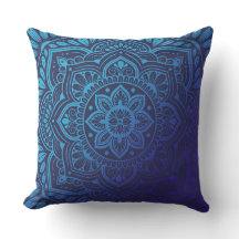 Luna Mandala Throw Pillow
