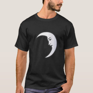 Luna Moon Face Tarot Astrology T-Shirt