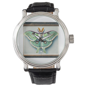 Luna moth 050824IREF205 - Watercolor Watch