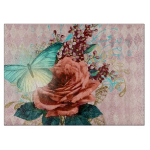Luna Moth Bouquet Cutting Board