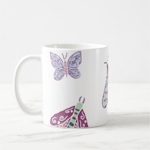 Luna Moth & Butterfly Coffee Mug