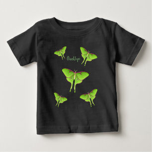 Luna Moth cartoon illustration  Baby T-Shirt