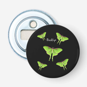 Luna Moth cartoon illustration Bottle Opener