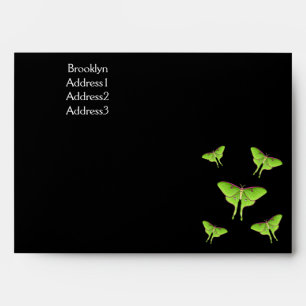Luna Moth cartoon illustration Envelope