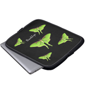 Luna Moth cartoon illustration Laptop Sleeve