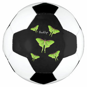 Luna Moth cartoon illustration Soccer Ball