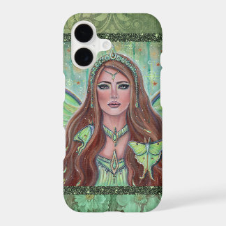 Luna moth fairy art by Renee Lavoie