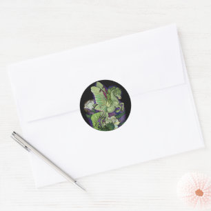Luna Moth Fairy Horse Classic Round Sticker