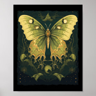 Luna Moth Halloween Poster