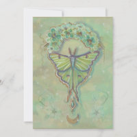 Luna moth moon design by Renee Lavoie