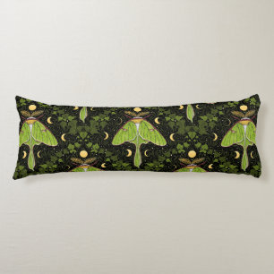 Luna moth, moon phases and ivy damask 2 body cushion