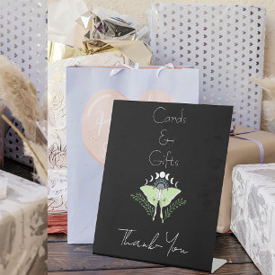 Luna Moth Moon Phases Card & Gifts Pedestal Sign