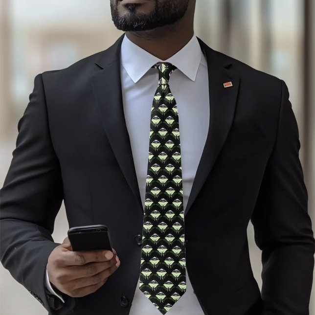 Luna Moth Moon Phases Tie (Creator Uploaded)