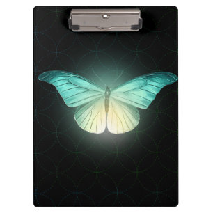 Luna Moth on Black Clipboard
