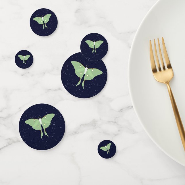 Luna Moth - Table Confetti (Group)