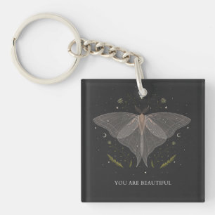 Luna Moth- You are Beautiful Key Ring