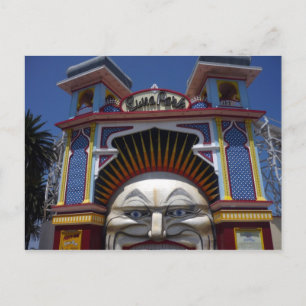 luna park melb postcard