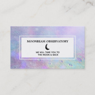 *~* Luna Pastel Lunar Surface of Moon Business Card