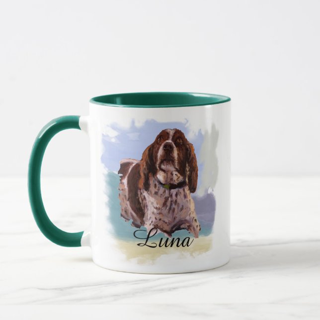 “Luna” – Portrait of a Dog - Personalize Yours Mug (Left)