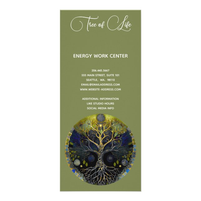 Luna Rising | Tree of Life Rack Card (Back)
