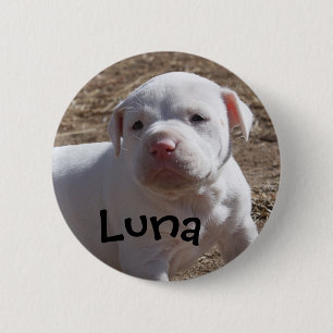 Luna, Saved Puppy 6 Cm Round Badge