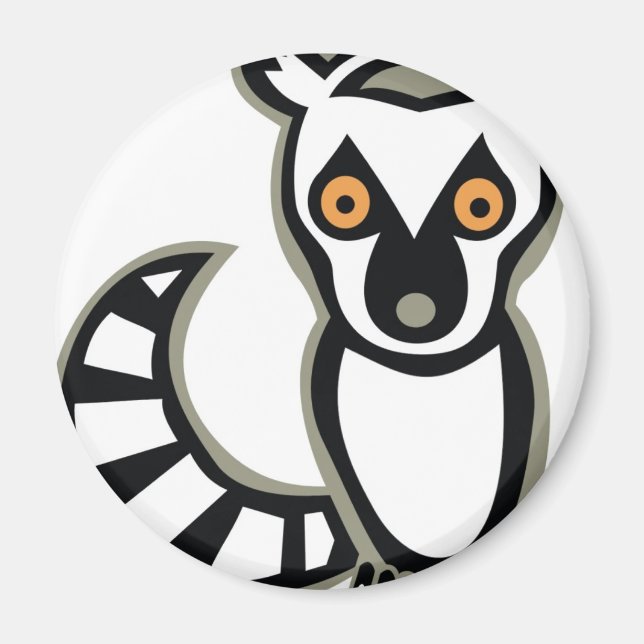 LUNA the LEMUR Magnet (Front)