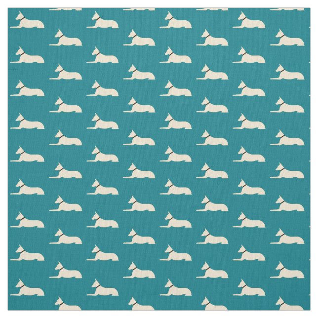 Luna the Regal Dog Fabric (Swatch)