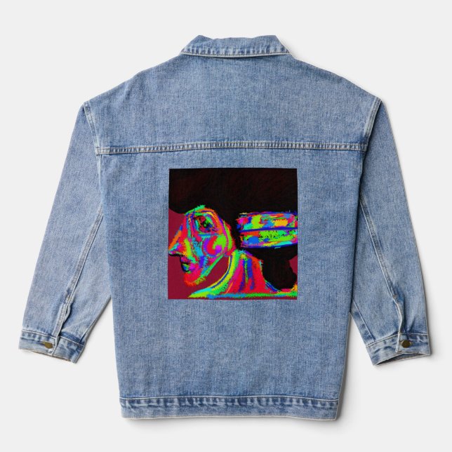 Luna Wolfwoman  Denim Jacket (Back)