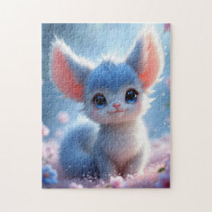 Lunabu in the Cherry Blossom Garden Jigsaw Puzzle