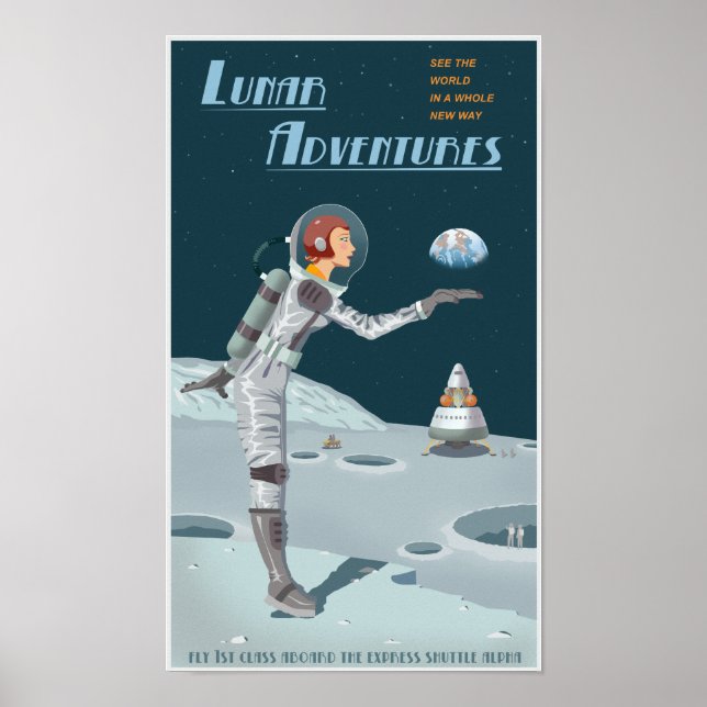 Lunar Adventures Poster (Front)