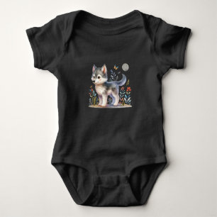  Lunar Baby Wolf - Adorable Baby Romper Baby Bodysuit