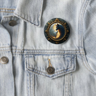 Lunar Balance – Where Shadows Embrace the Light. 6 Cm Round Badge